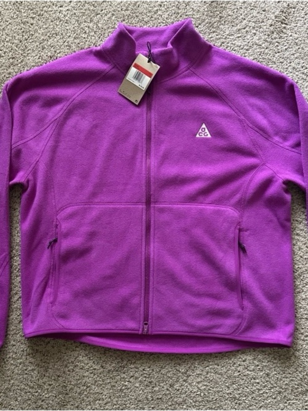Nike Purple Full-Zip ACG Fleece Jacket